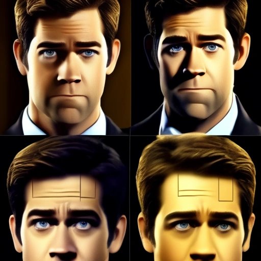 Collage of John Krasinski's characters