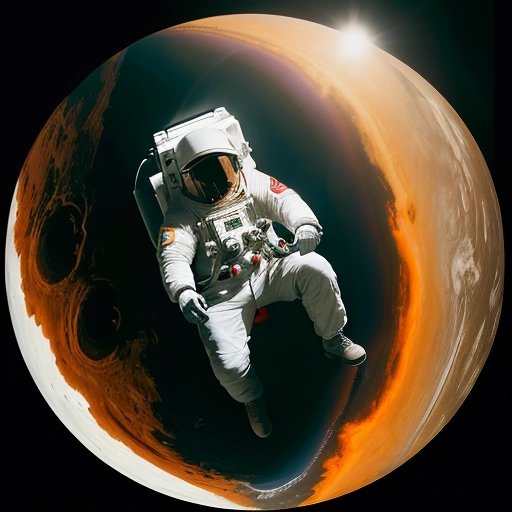 Astronaut Bill Hubble using the unrented causation device on onyx