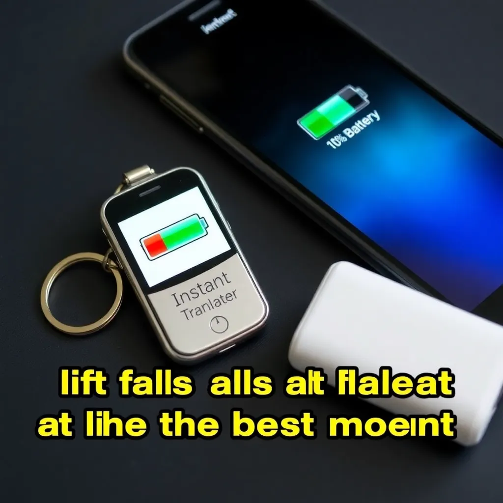 Instant translation device that only works when you don’t have battery
