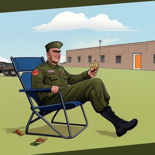 Child waiting outside military depot for tank
