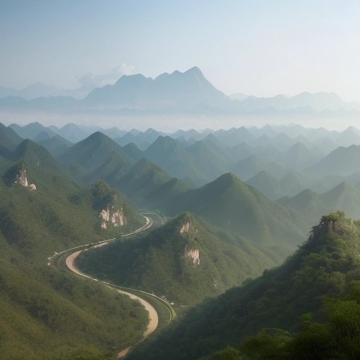 Mountains surrounding the valley