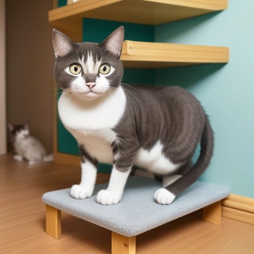 Cat knocking over items