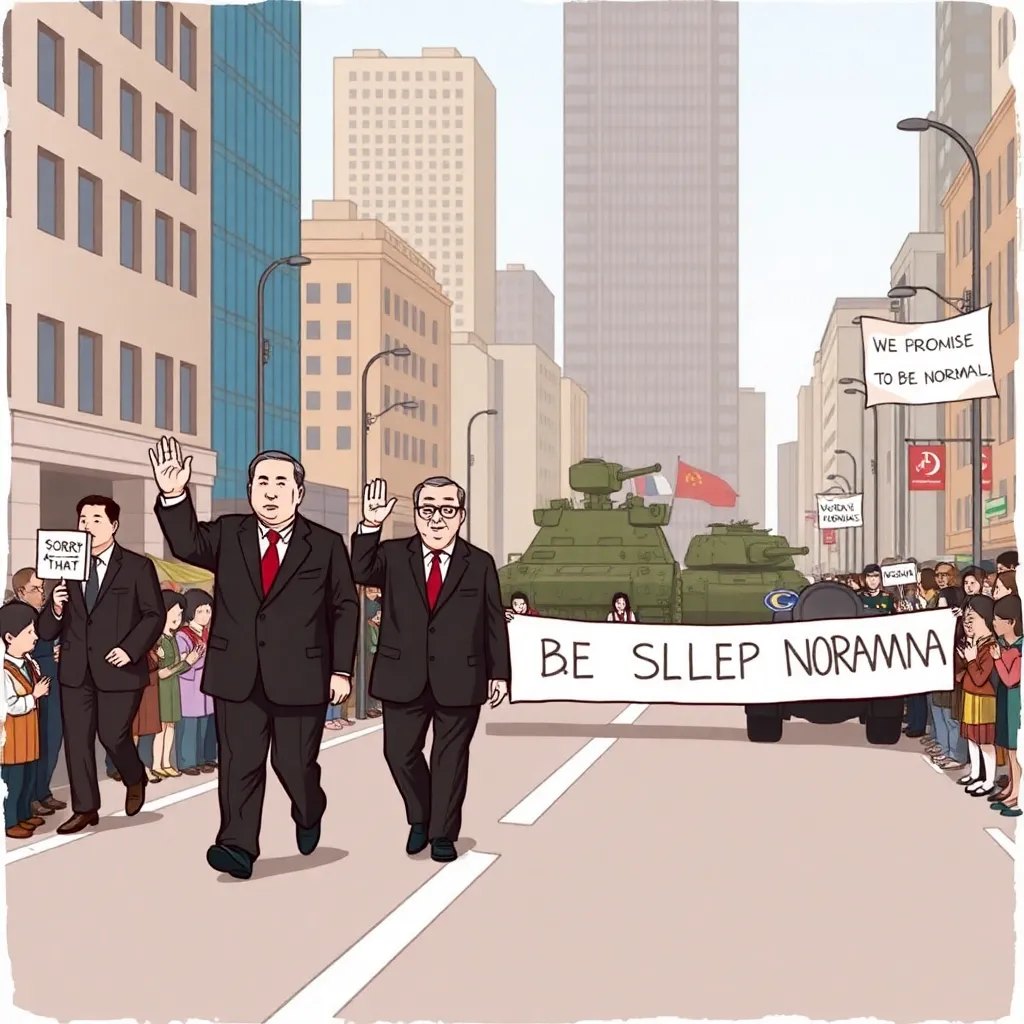 “National Apology Walks” replace military parades