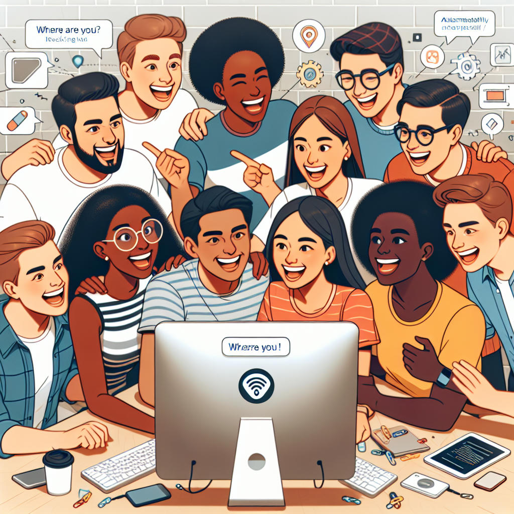 A group of young tech developers