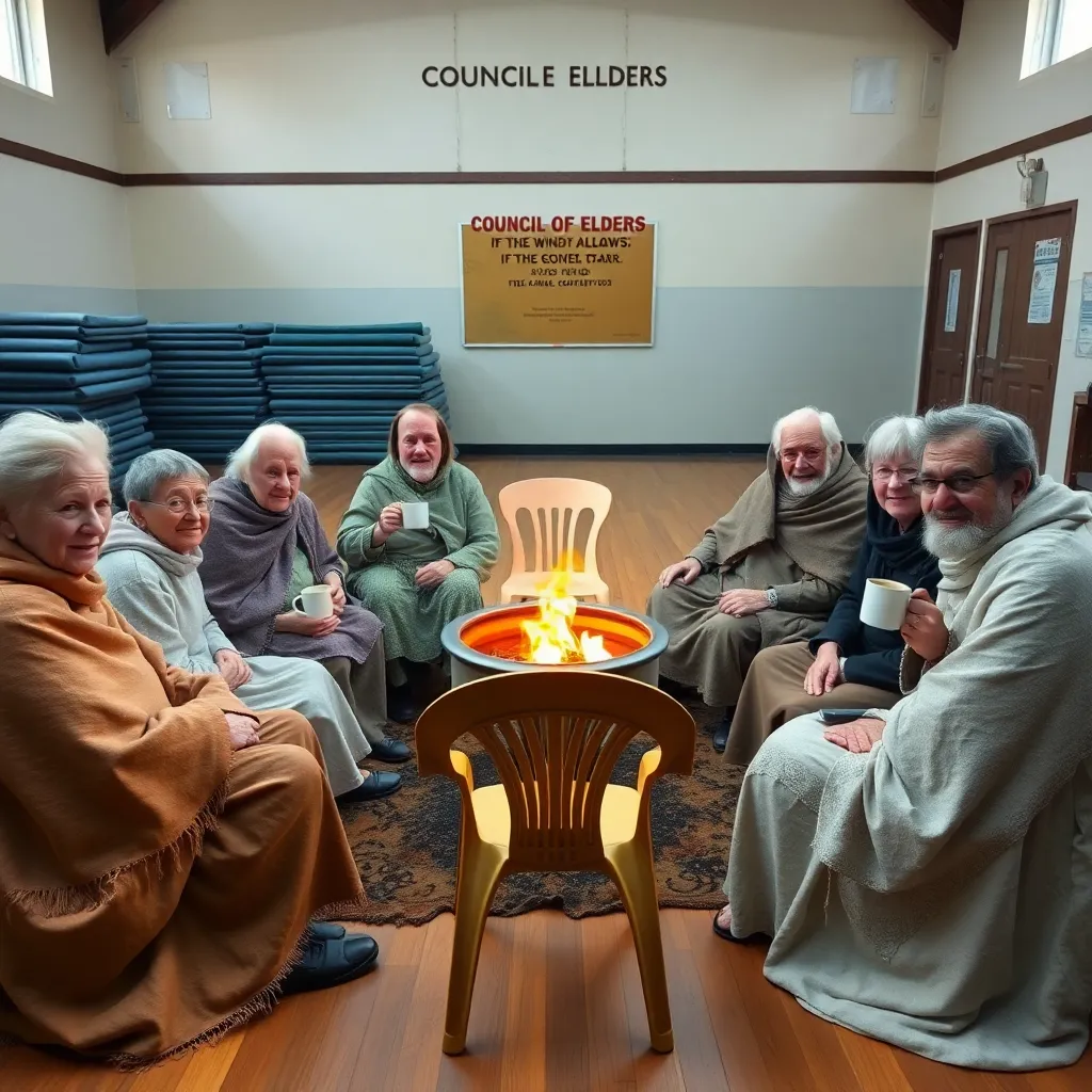 Council of Elders selected by “whoever was sitting closest to the fire”