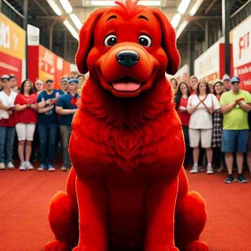 Clifford with excited fans