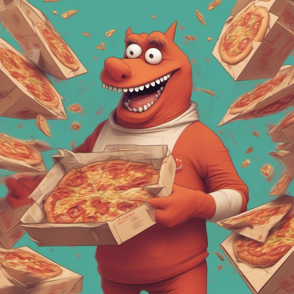 Boomzilla's pizza feast