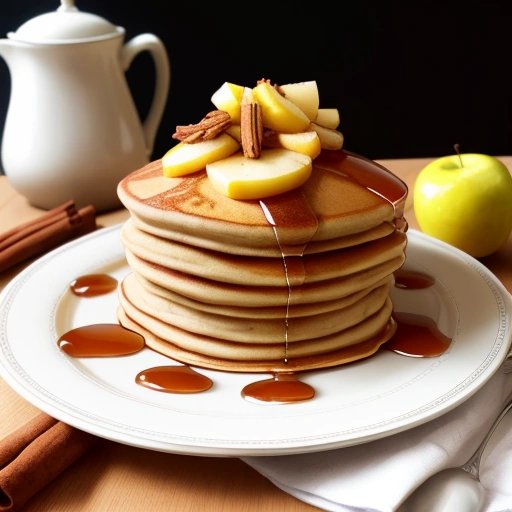 Apple, Cinnamon and Lemon pancakes