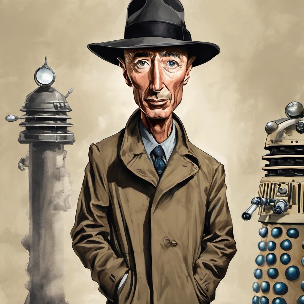 J. Robert Oppenheimer as a Dalek