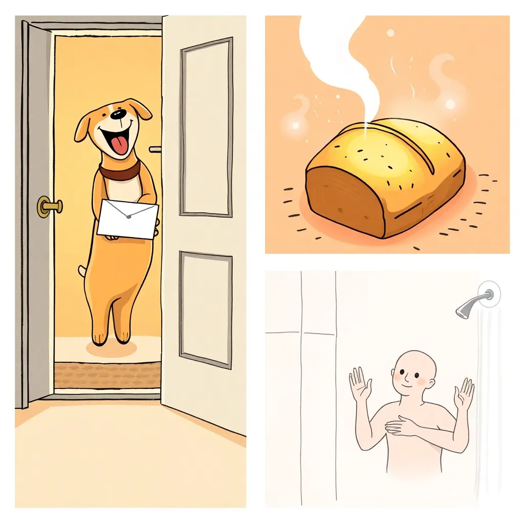A Tier Joy: Dogs + Fresh Bread + Hot Shower