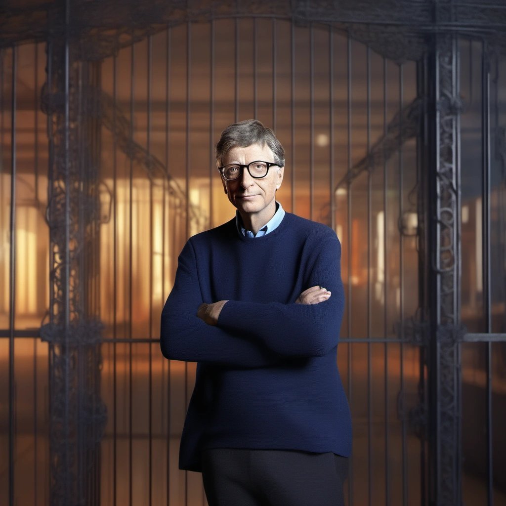 Bill Gates contemplating his new identity as an Iron Gate