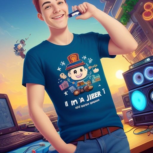 Cartoon General Error with funny t-shirt