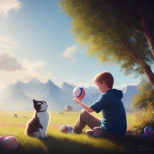 Thomas and Meow on break