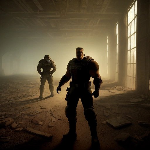 Duke Nukem and Doom Guy face off