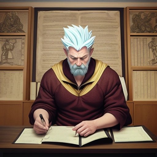 Gary studying hadoken scrolls