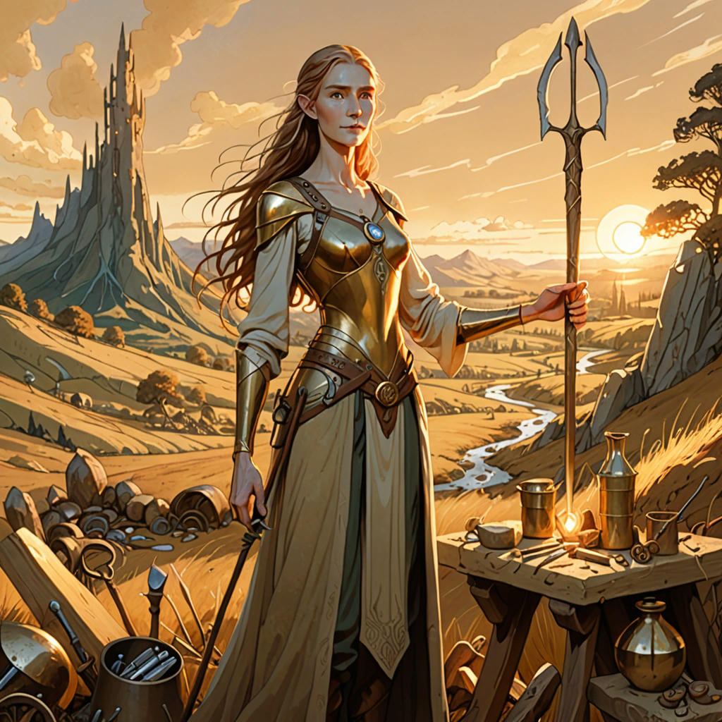 Mairon, the Maia of Aulë, shaping the world of Middle-earth