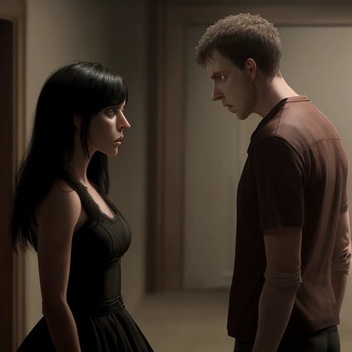 Richard confronting Monica and Evan