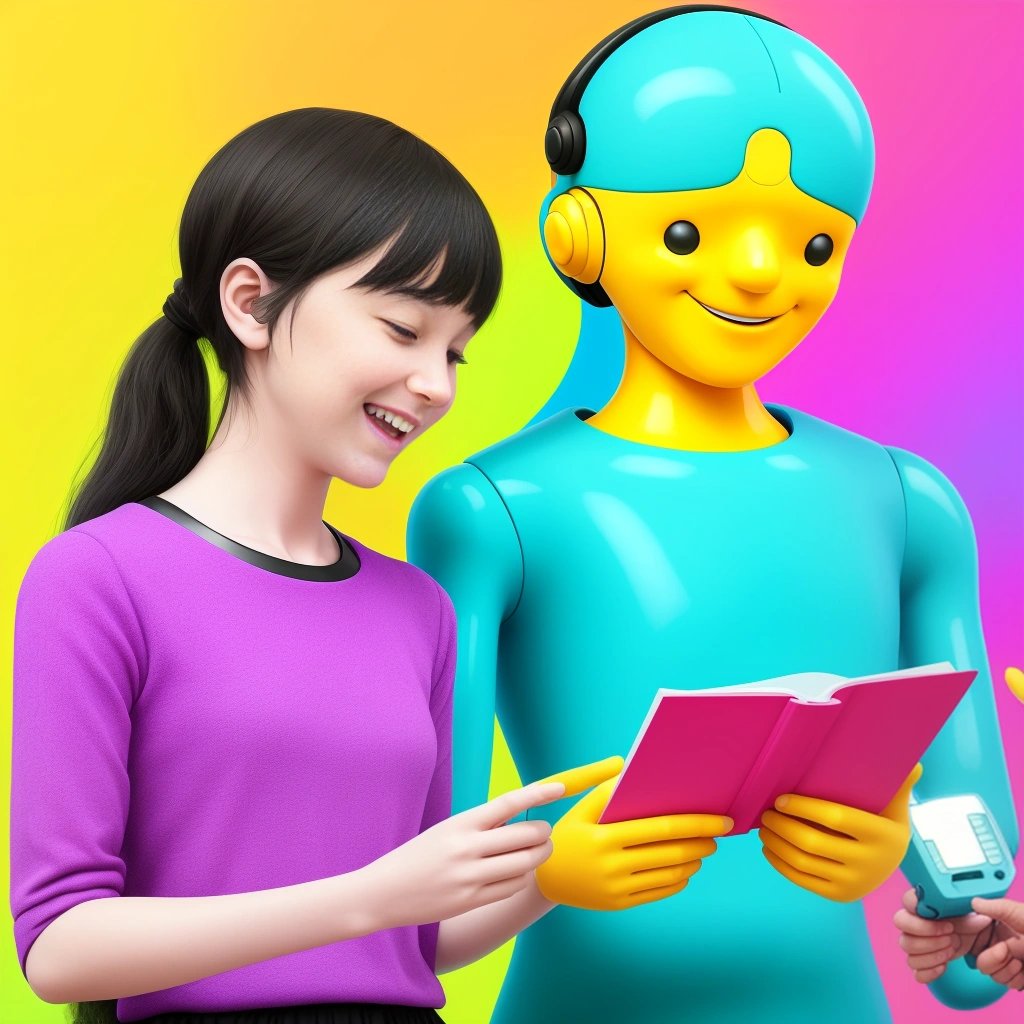 AI assistant and human reading The Wibble
