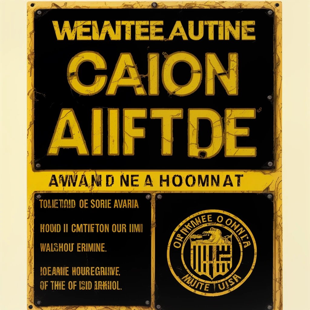 Caution sign warning of Ovaltine