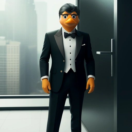 Webby Vanderquack in spy mode