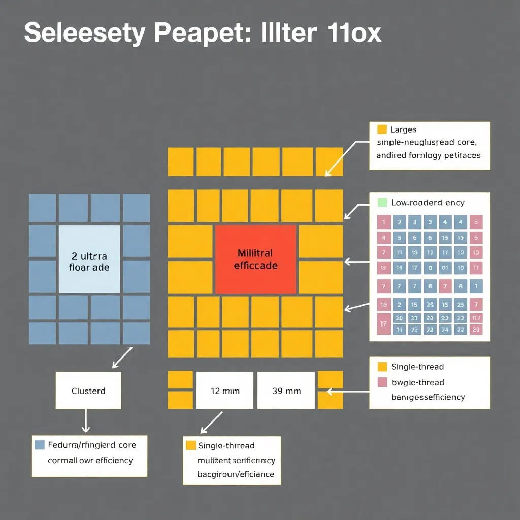 Three-tier core layout diagram (2 / 12 / 32)