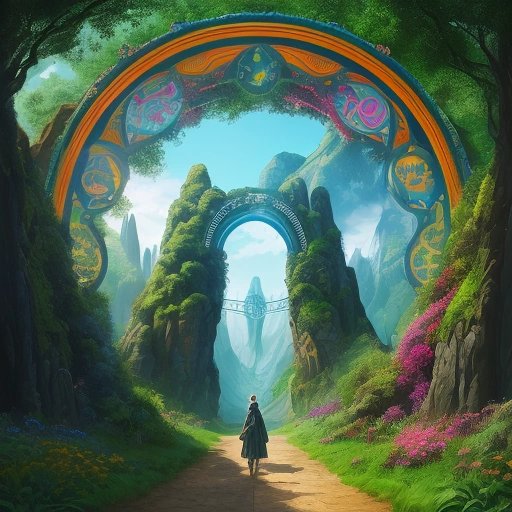 Imaginative depiction of Max's portal to a faraway land
