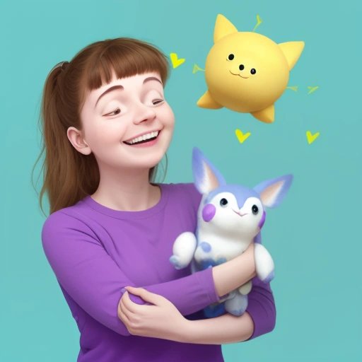 Failed attempt to cuddle a virtual Polkamon creature