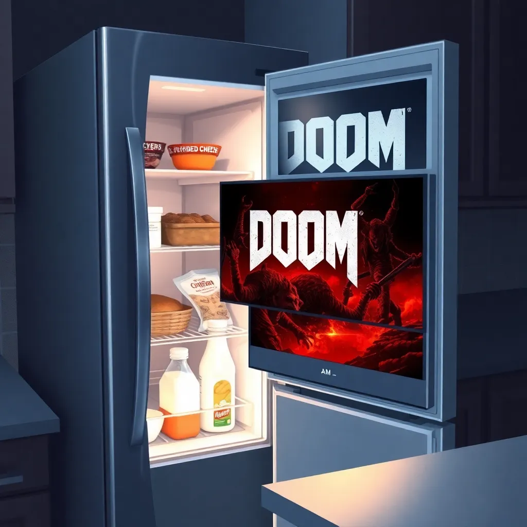 Smart Fridge: Domestic Overlord Runs DOOM