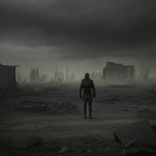 Lone survivor in a wasteland
