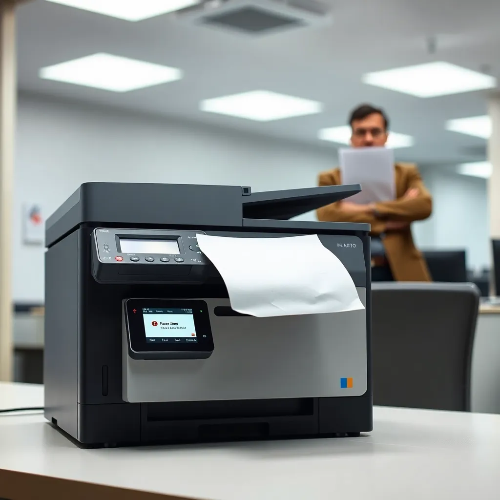 Printer Error While Someone Waits