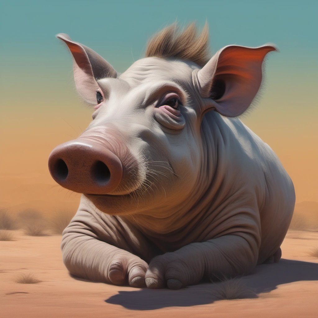 Meditative Warthog