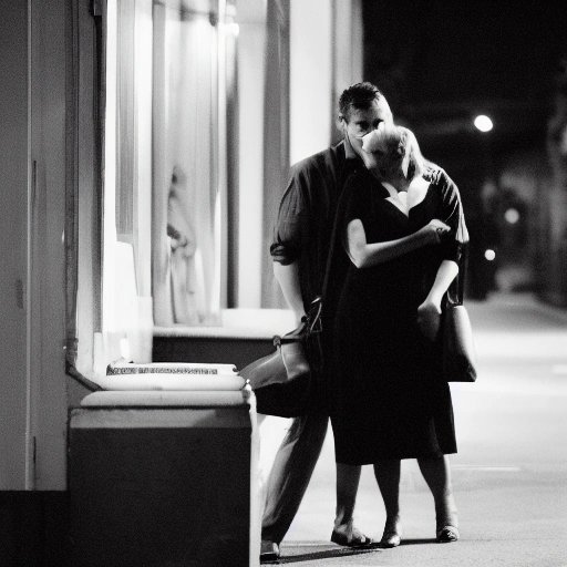 Unhappy couple in a vintage photo
