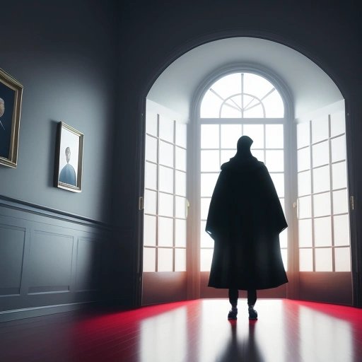Shadowy figure outside the Oval Office
