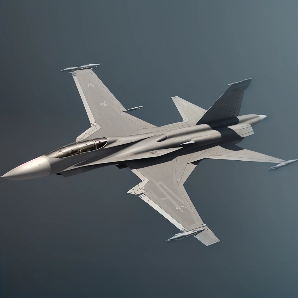 Futuristic fighter jet design