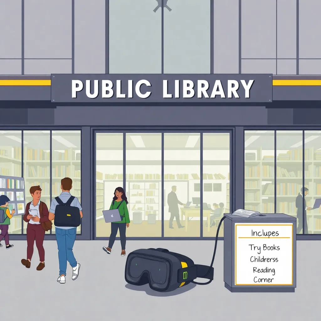 National Metaverse District Converted into a Library