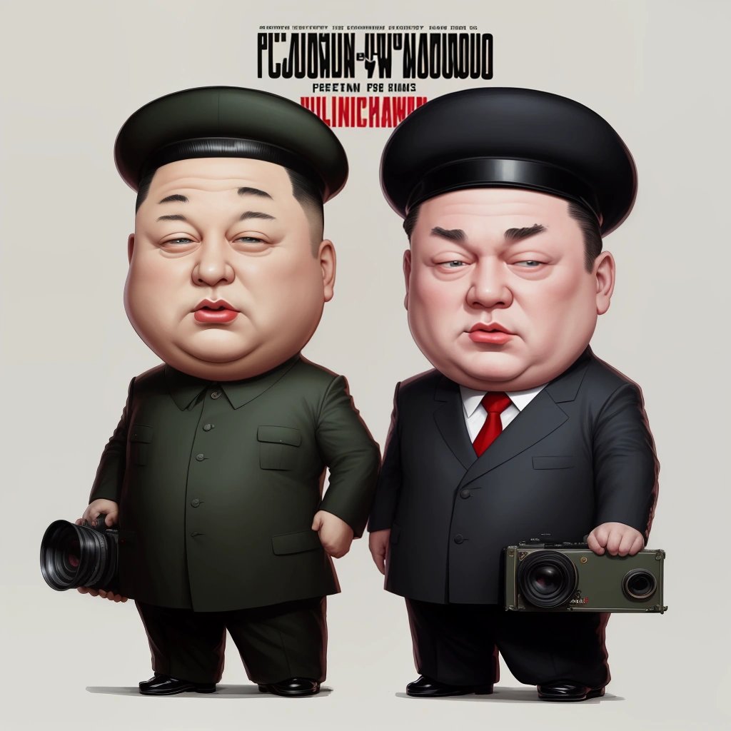 Putin and Jong Un as filmmakers