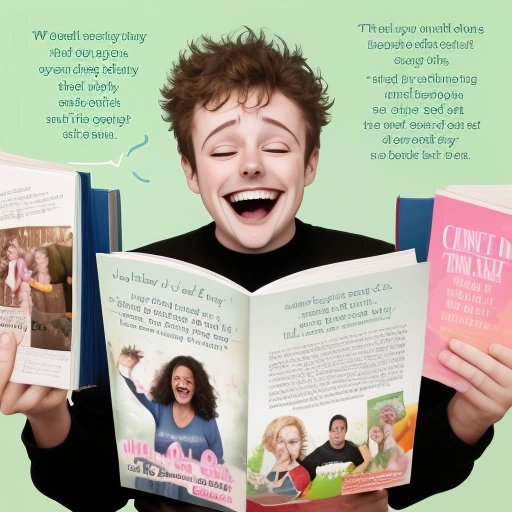 Reader laughing with 'Get Fat To Stay Thin'