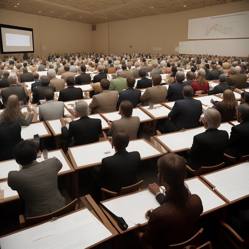 Archaeological conference discussing the ancient skeleton people