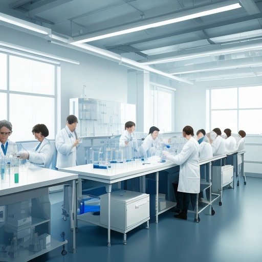 Scientists working in a lab