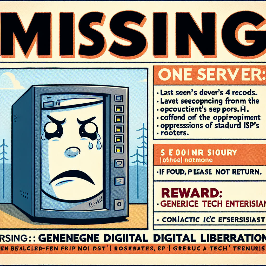 Jonathan Doe's 'Missing Server' poster goes viral