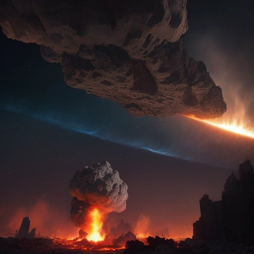 Asteroid collision