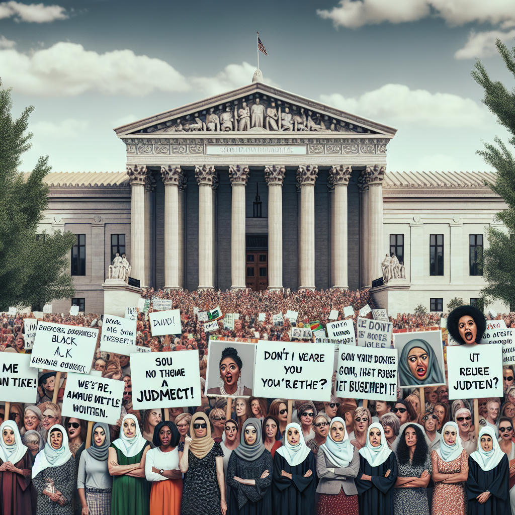 Protest outside the Supreme Court