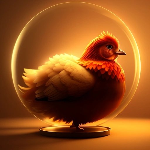 Perfectly spherical chicken rotating on a rotisserie