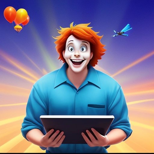 Soaring IT professional hero