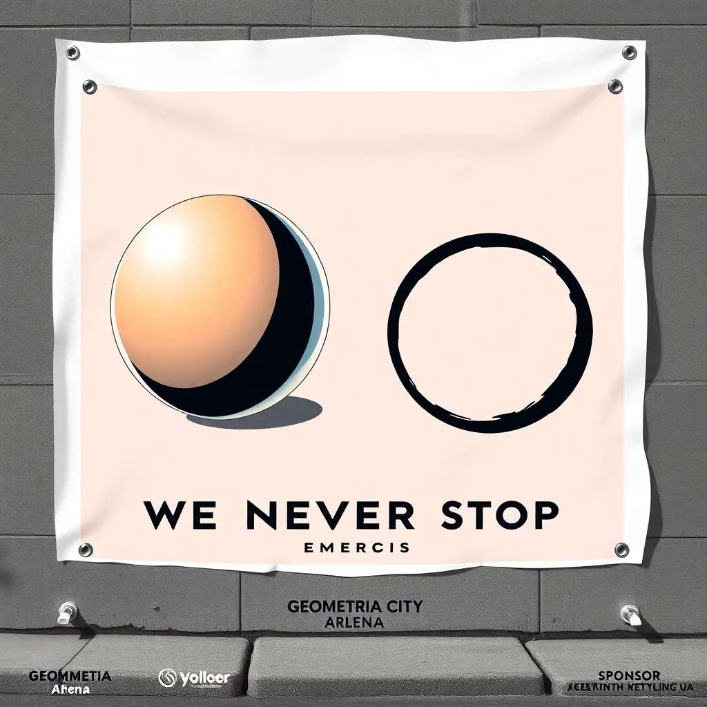 Next fight promo poster: Spheres vs. Circles — “Smooth Confidence Meets Flat Vengeance”