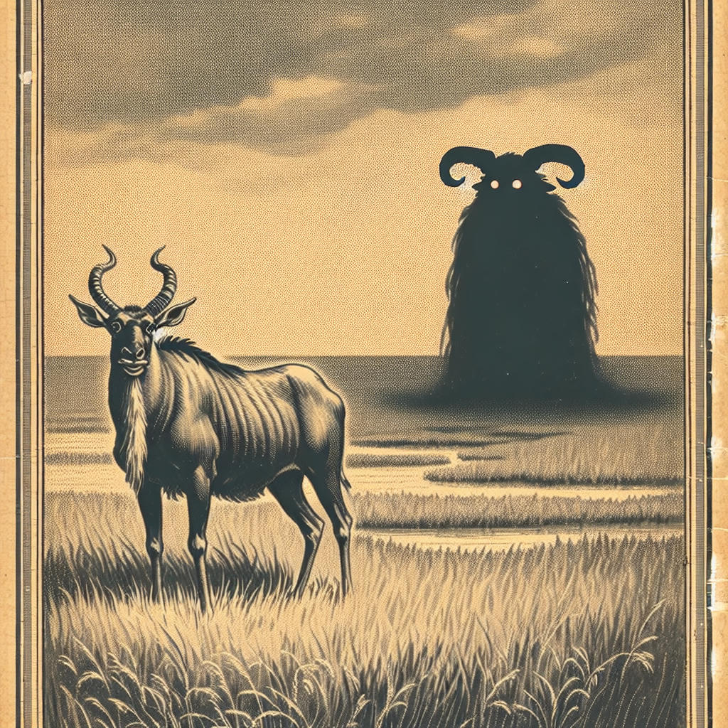 GNU and Grue in simpler times: A pre-supper snapshot
