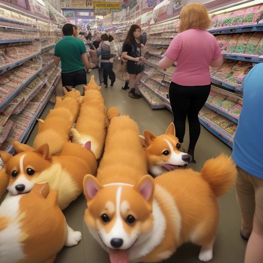 Crowded pet store