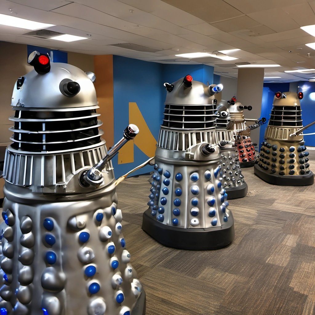 Daleks invading Googleplex