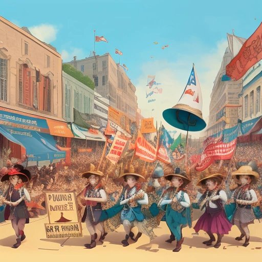 Sea cucumbers marching in a parade