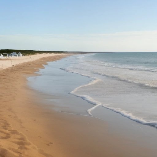 Empty beach on Martha's Vineyard